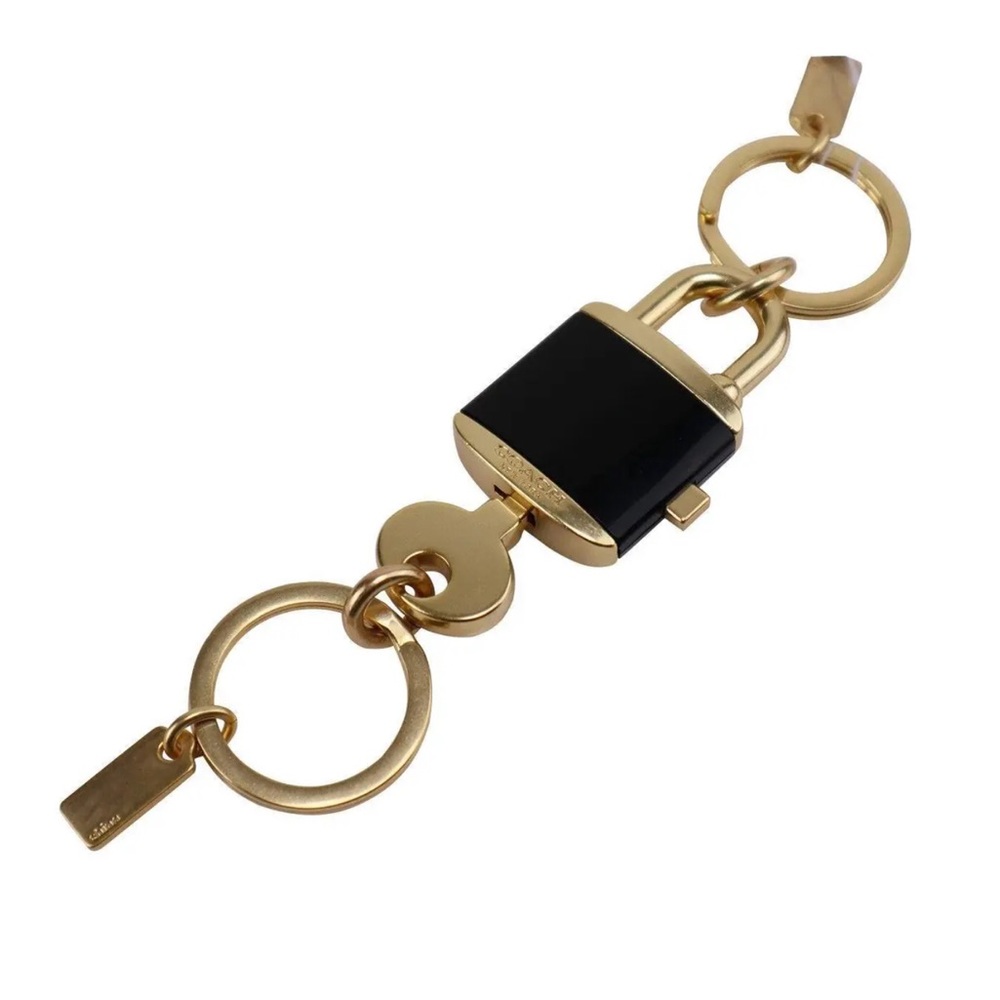 COACH LOCK AND KEY BAG CHARM KEY RING - Picture 4 of 5